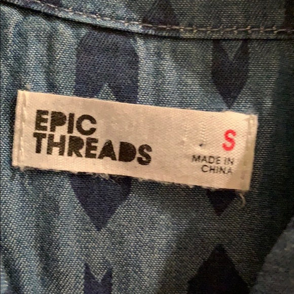 Girls Jean pull over dress with belt size small - Picture 2 of 3